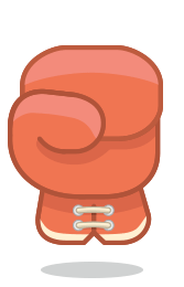 Floating boxing glove